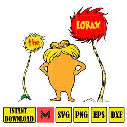 the lorax , dxf, png, dr.suess book png, dr. suess png, sublimation, cat in the hat cricut, instant download