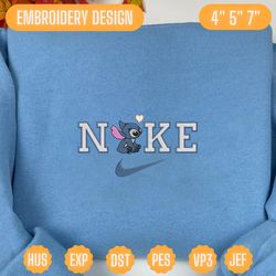 STITCH NIKE EMBROIDERED SWEATSHIRT - EMBROIDERED SWEATSHIRT/ HOODIES, Digital Download, Embroidery Design