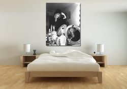 Black and White Stevie Nicks Ready To Hang Canvas, Pictures Home Decor Stevie Nicks Poster Stevie Nicks Print Stevie Nic