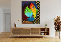 Pablo Picasso Ready To Hang Canvas,Modern Fine Art Print,Home Decor Wall Art,Living Room Canvas Art,Picasso Art Gallery,
