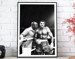 Apollo Creed and Tony Evers Poster, Rocky Movie Vintage Photo Poster - Art Deco, Canvas Print, Gift Idea, Print Buy 2 Ge