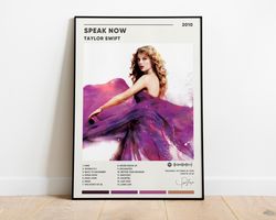 Taylor Swift Speak Now Album Cover Poster, Taylor Swift Speak Now Poster Print, Digital Download, Taylor Swift Poster,Mu
