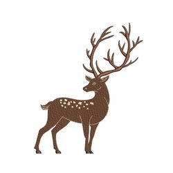 Deer Embroidery Design, 5 sizes, Instant Download