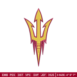 Arizona State Sun Devils embroidery design, Arizona State Sun Devils embroidery, logo Sport embroidery, NCAA embroidery.