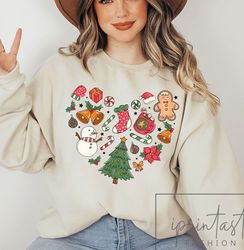A Little Things Christmas, Cute Christmas elements, Christmas Sweatshirt, Gift Idea, minimal Christmas design, Christmas