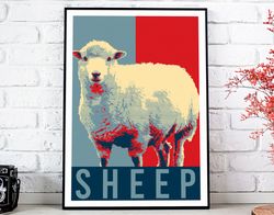 Sheep Hope Poster - Art Deco, Canvas Print, Gift Idea, Print Buy 2 Get 1 Free.jpg