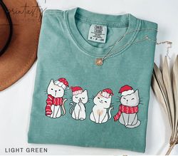 Cats t-shirt, Cat Owner Christmas Shirt, watercolor Cat Christmas t-shirt, Christmas Cat t-shirt, iPrintasty Christmas C