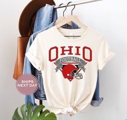 limited retro ohio football shirt, vintage ohio football tee, columbus ohio t-shirt, college football shirt, ohio footba