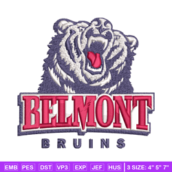 Belmont Bruins embroidery design, Belmont Bruins Eagles embroidery, logo Sport, Sport embroidery, NCAA embroidery.