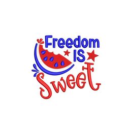 Freedom Embroidery Design, 3 sizes, Instant Download