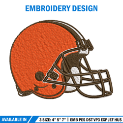 Cleveland Browns logo Embroidery, NFL Embroidery, Sport embroidery, Logo Embroidery, NFL Embroidery design