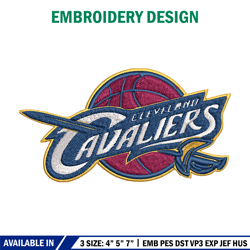Cleveland Cavaliers Embroidery, NBA Embroidery, Sport Embroidery design, NBA embroidery, Logo Embroidery
