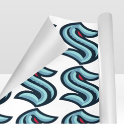 Seattle Kraken Gift Wrapping Paper 58"x 23" (1 Roll)