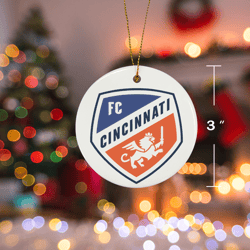 FC Cincinnati Christmas Ornament Ceramic