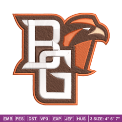 Bowling Green Falcons embroidery design, Bowling Green Falcons embroidery, logo Sport, Sport embroidery, NCAA embroidery