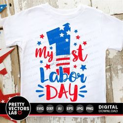 My First Labor Day Svg, My 1st Labor Day Svg Dxf Eps Png, Labor Day Cut Files, American Workers Clipart, Labor Day Quote