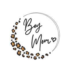 Boy Mom Embroidery Design, 4 sizes, Instant Download