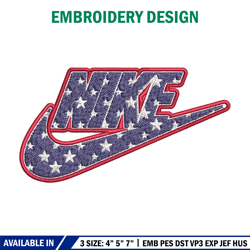 Nike Star Embroidery Design, Brand Embroidery, Nike Embroidery, Embroidery File, Logo shirt,Digital download