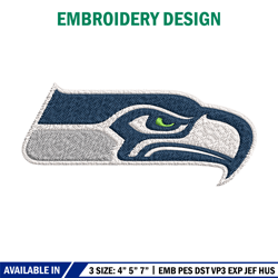 Seattle Seahawks logo Embroidery, NFL Embroidery, Sport embroidery, Logo Embroidery, NFL Embroidery design