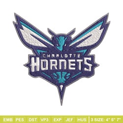 Charlotte Hornets Embroidery Design, Logo Embroidery, NBA Embroidery, Embroidery File, Logo shirt,Digital download