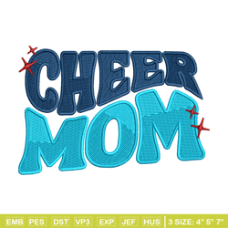 Cheer mom Logo embroidery design, Cheer mom Logo embroidery, embroidery file, logo design, logo shirt, Digital download
