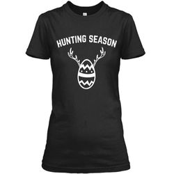 Funny Easter Egg Hunting Tshirt Hunting Season Ladies Custom