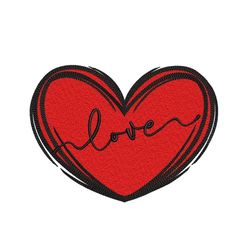 Heart Embroidery Design, Valentine's Day Embroidery File, 3 sizes, Instant Download