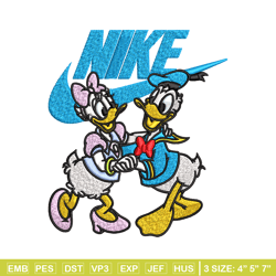 Daisy and Donald duck Nike Embroidery design, Cartoon Embroidery, Nike design, Embroidery file, Instant download