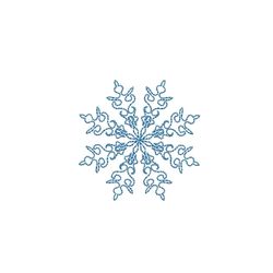 Snowflake Machine Embroidery Design, Christmas Embroidery Design, 5 sizes, Instant Download