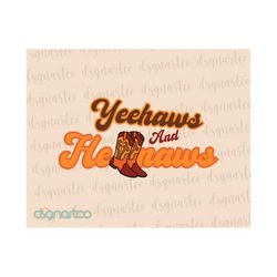 Western Png, Yeehaws And Hellnaws Png, Western Design, Cowboy Png, Retro Png, Retro Sublimation Design, Leopard Png, Hip