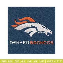 Denver Broncos Embroidery Design, Logo Embroidery, NCAA Embroidery, Embroidery File, Logo shirt,Digital download.