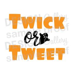 Twick or Tweet - jpg, png & svg, dxf cut file, Printable Digital, speech language pathologist