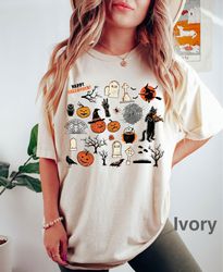 T-Shirt Png Vintage floral Pumpkins T-Shirt Png, Pastel Pumpkins T-Shirt Png, Cute Shirt  Pngfor fall, cute Halloween Sh