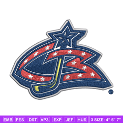 Columbus Blue Jackets logo Embroidery, NHL Embroidery, Sport embroidery, Logo Embroidery, NHL Embroidery design.