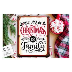 The joy of Christmas is family svg, Family Christmas svg, Farmhouse Christmas svg,  Vintage Christmas svg