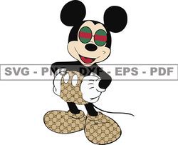 Gucci Mickey Mouse Svg, Fashion Brand Logo 222