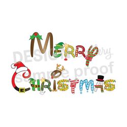Merry Christmas - Digital File, Printable Iron On Transfer, Instant Download,