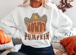 Howdy Pumpkin Halloween swaT-Shirt Png, Halloween swaT-Shirt Png, Retro Halloween swaT-Shirt Png, Cowgirl Halloween,   h