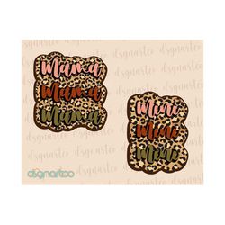 Boho Mama Mini Png, Matching Designs, Sublimation Design, Retro Png, Stacked Mama Mini Leopard PNG, Boho Png, Leopard Pr