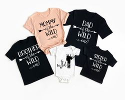 Family Wild One Shirt Pngs, Wild One Birthday Shirt Png, Mom of the Wild One, Dad of the Wild One, Sister Of the Wild On
