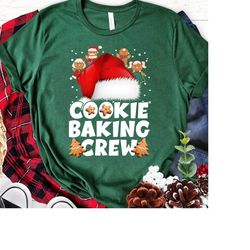Cookie Baking Crew Christmas Santa Gingerbread Team T Shirt Christmas Baking Crew, Cookies Sweatshirt, Cute Women's Chri