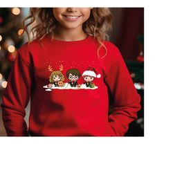 Wizards Christmas Sweatshirt, Christmas Muggles Youth Sweatshirt, Family Christmas Sweatshirt, Xmas Party, Family Christ