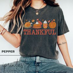 Thankful Shirt Png, Thankful Tee for Women, Thanksgiving Shirt Png, Fall Shirt Pngs Women, Cute Shirt  Pngfor fall, Fall