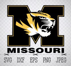 Missouri Tigers SVG,PNG,EPS Cameo Cricut Design Template Stencil Vinyl Decal Tshirt Transfer Iron on