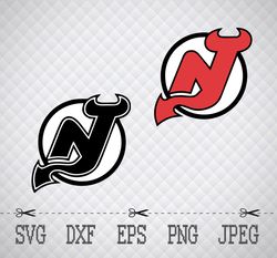 New Jersey Devils SVG,PNG,EPS Cameo Cricut Design Template Stencil Vinyl Decal Tshirt Transfer Iron on