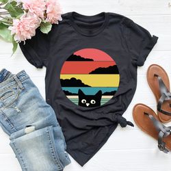 Cat Retro Funny T-Shirt PNG Kitten Cats Gift Xmas Mens T-Shirt PNG Top Tee, Vintage Cat Shirt PNG, Cat Lover Shirt PNG,