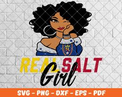 Real Salt lake logos, Real Salt girl svg, Girl logo, Black Girl svg, girl MLS logo, Svg, MLS lover svg, Download digital