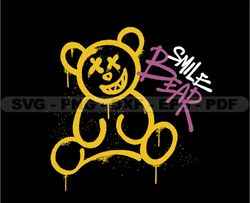 Bear Tshirt Designs Bundle, Teddy Bear Polo Bear SVG PNG, Bear Streetwear Design, Tshirt Graphics Digital File Download
