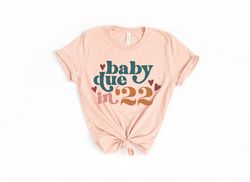 Baby Due in 22 Shirt Png, Baby Announcement, Pregnancy Announcement Shirt Png, Mama to Be Shirt Png, Pregnancy Reveal, B