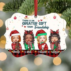 Friendship Gift: Personalized Aluminum Ornament - Celebrate With a Special Friend